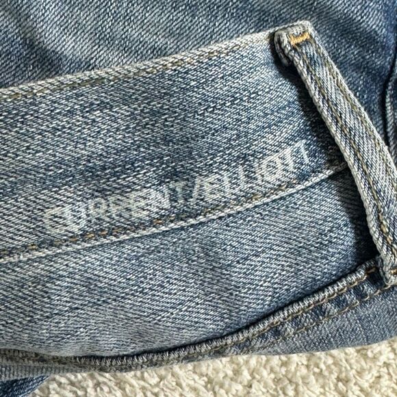 Current Elliott Jeans Womens Sz 28 The Cross over First Loved Destroyed uneven - Picture 7 of 15